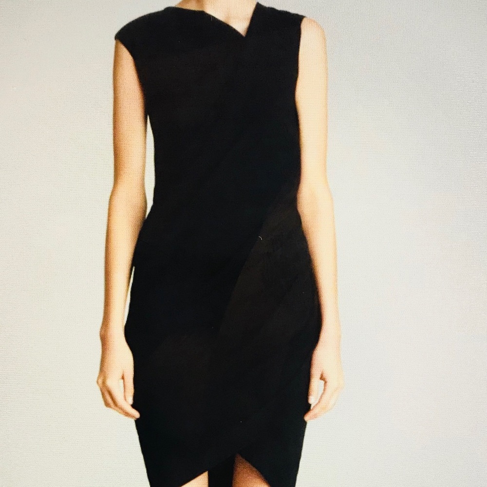 Helmet Lang Asymmetrical Draped Dress. Small. 💋